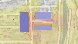 Project With One Linesource And Buildings Gral