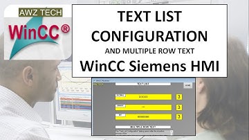 TEXT LIST CONFIGURATION WinCC Siemens HMI