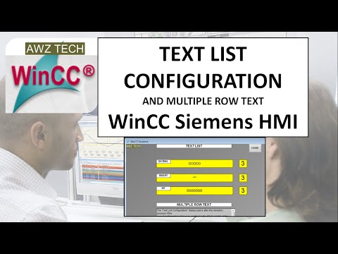 TEXT LIST CONFIGURATION WinCC Siemens HMI