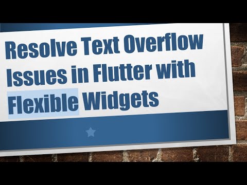 Resolve Text Overflow