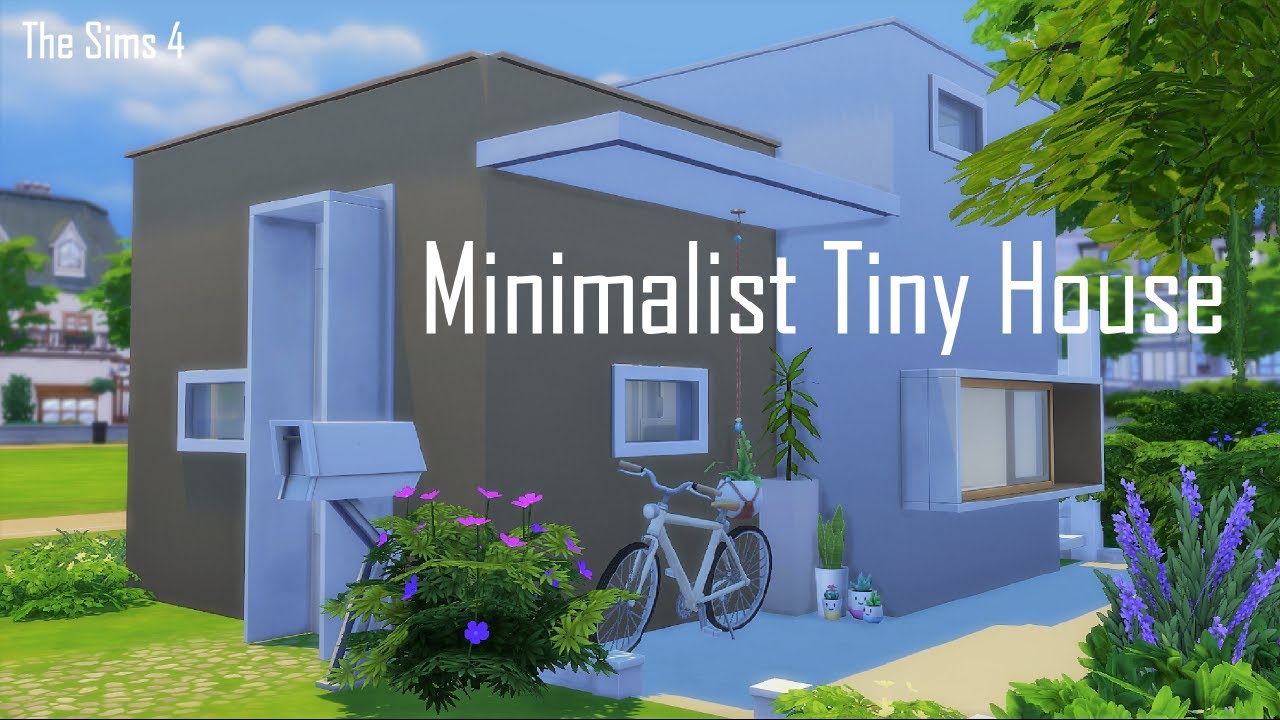 Minimalist Tiny House : 47 Tiles | Stop Motion Build | The Sims 4 | No ...