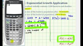 Exponential Growth App (y=ab^t) - Given Doubling Time screenshot 1