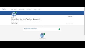 Ethical Data Use Best Practices: Quick Look Trailhead Answer | #trailheadbadges