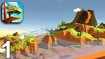 BUILD A BRIDGE Gameplay - Level 1 2 3 4 5 (iOS Android)