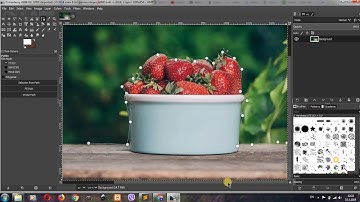 How to cut out image using gimp