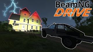 This Map has a Ghost Car & Haunted House! - BeamNG Drive Gameplay - Scary Map screenshot 5