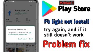 can't install Facebook lite app fix playstore in android screenshot 1