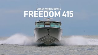 Take a Walk Through the Ultimate Offshore Dual Console  The GradyWhite Freedom 415