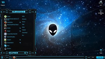 Alienware eclipse blue Windows 7 theme