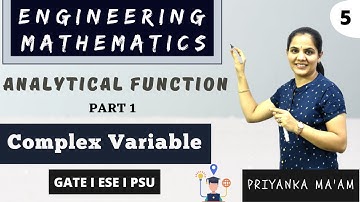 Analytical Function Part 1 I Complex Variable I Engineering Mathematics by Priyanka Sharma Mam