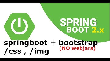 springboot with bootstrap without webjars
