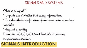 INTRODUCTION TO SIGNALS || CLASSIFICATION OF SIGNALS || SIGNALS AND SYSTEMS