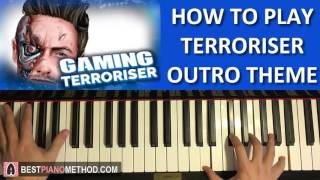 HOW TO PLAY - The Gaming Terroriser - Outro Song by Spaceman Chaos (Piano Tutorial Lesson) screenshot 4