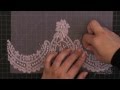 How to Make a Lace Applique using Blanket Hand Stitch Technique