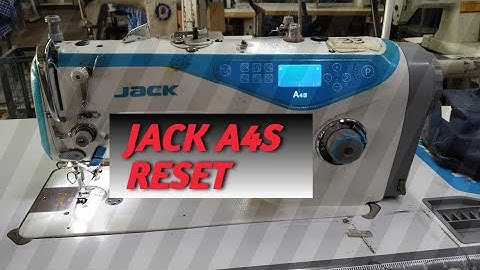 jack single needle machine reset #A4S