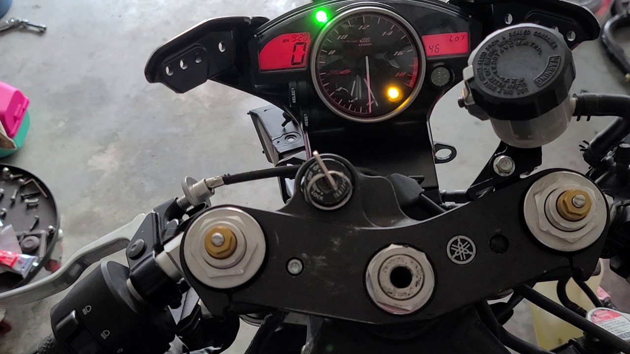 How to check the Check engine code on 2012 Yamaha R6 YouTube