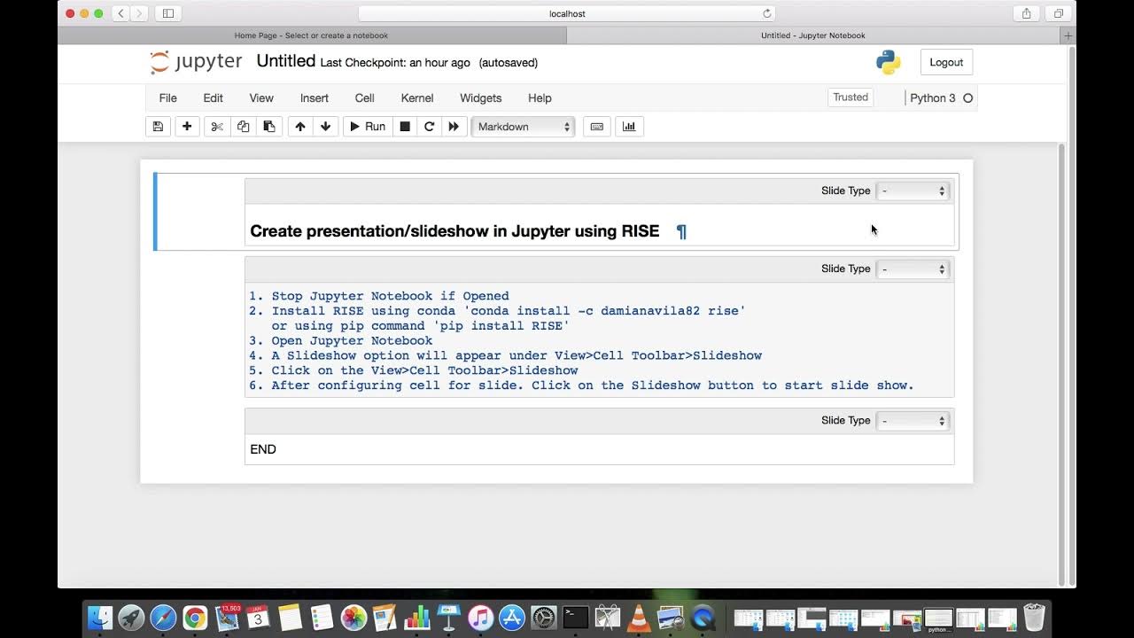 Create Presentation/Slideshow using Jupyter Notebook - YouTube