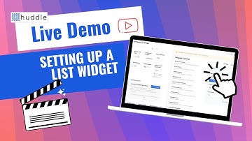 How to Set Up a List Widget