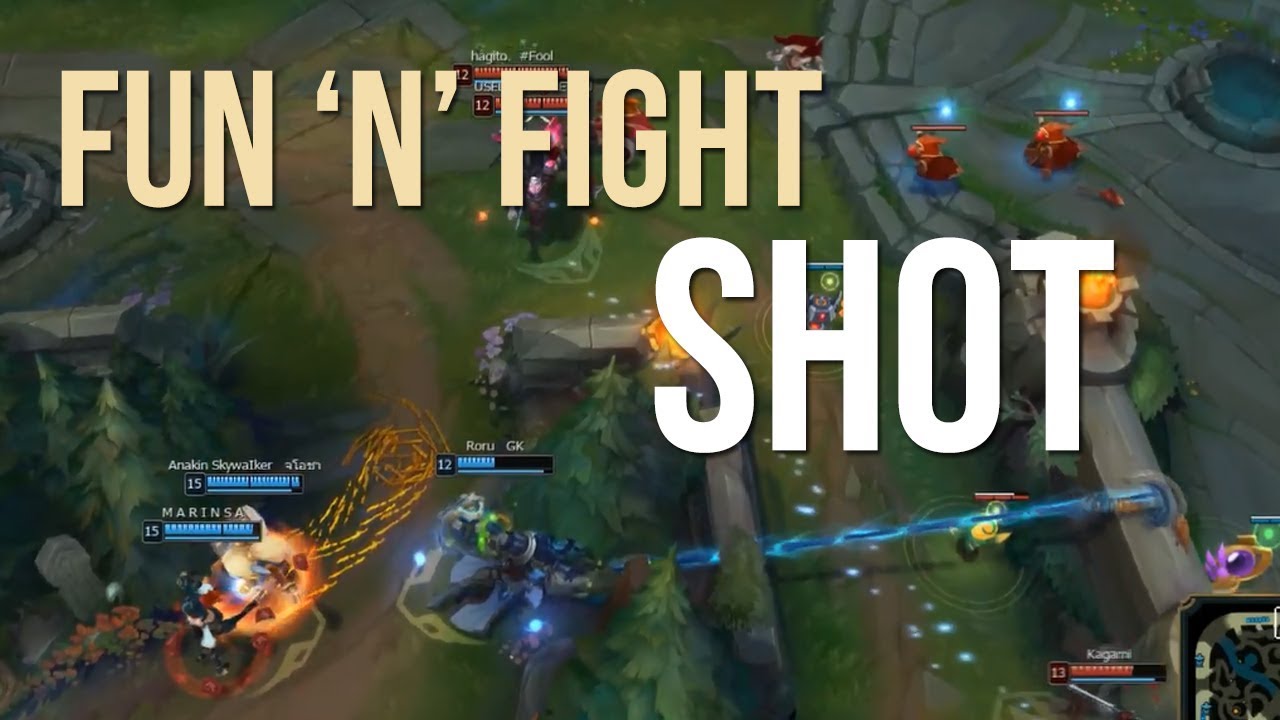 Fight Lol League of Legends#2 : FIGHT & FUN SHOT xD - YouTube