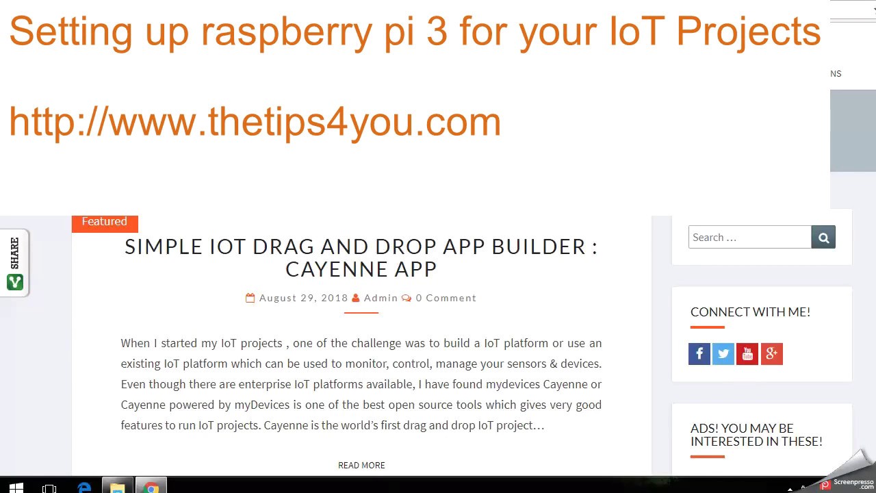 Setting up raspberry pi 3 for your IoT Projects - YouTube