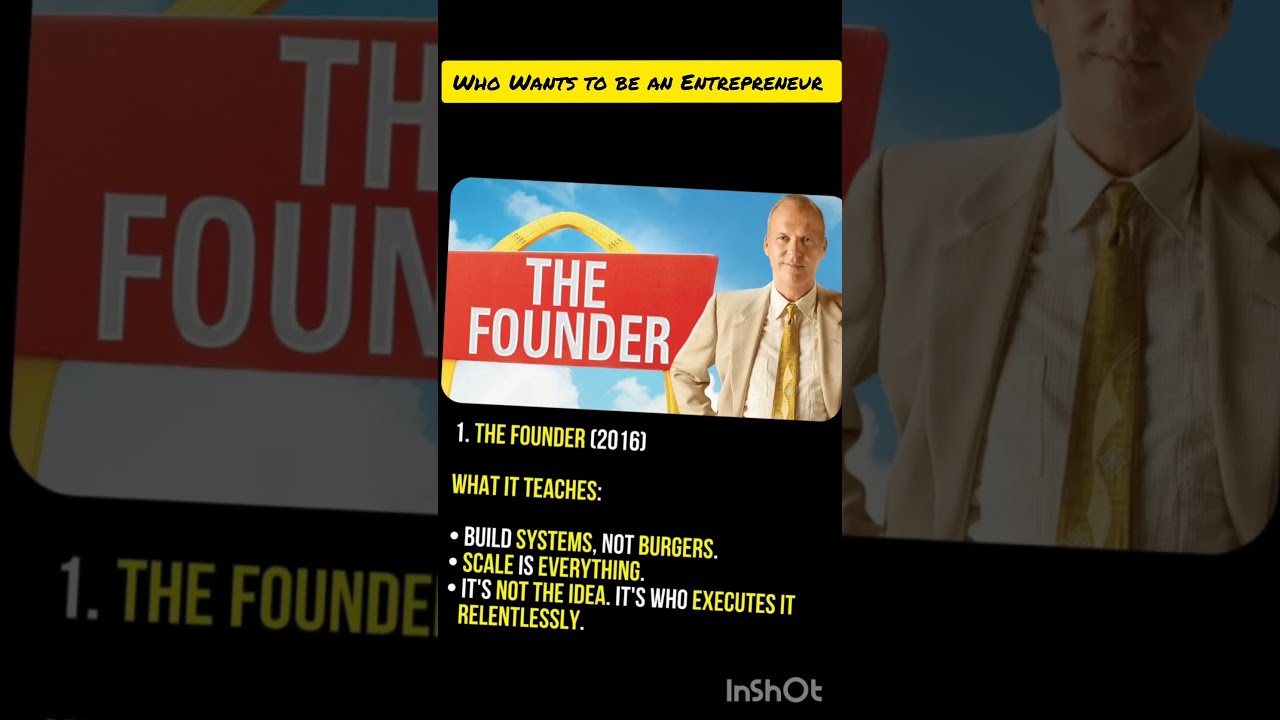 Must Watch Movie For To Be Entrepreneur The Founder Business Youtubeshorts