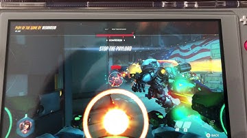 Overwatch (Nintendo Switch) Using D. Va’s ultimate to wipe out the entire enemy team!