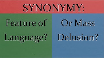 Synonyms: Do They Even Exist? (Also Comments on Cultist Sim)