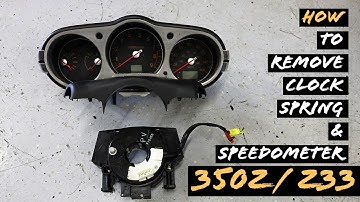 350Z How To Remove Clock Spring & Speedometer Z33 350Z Speedometer Clock Spring Removal