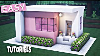 Minecraft How to Build a small modern house 5×5 tutorial