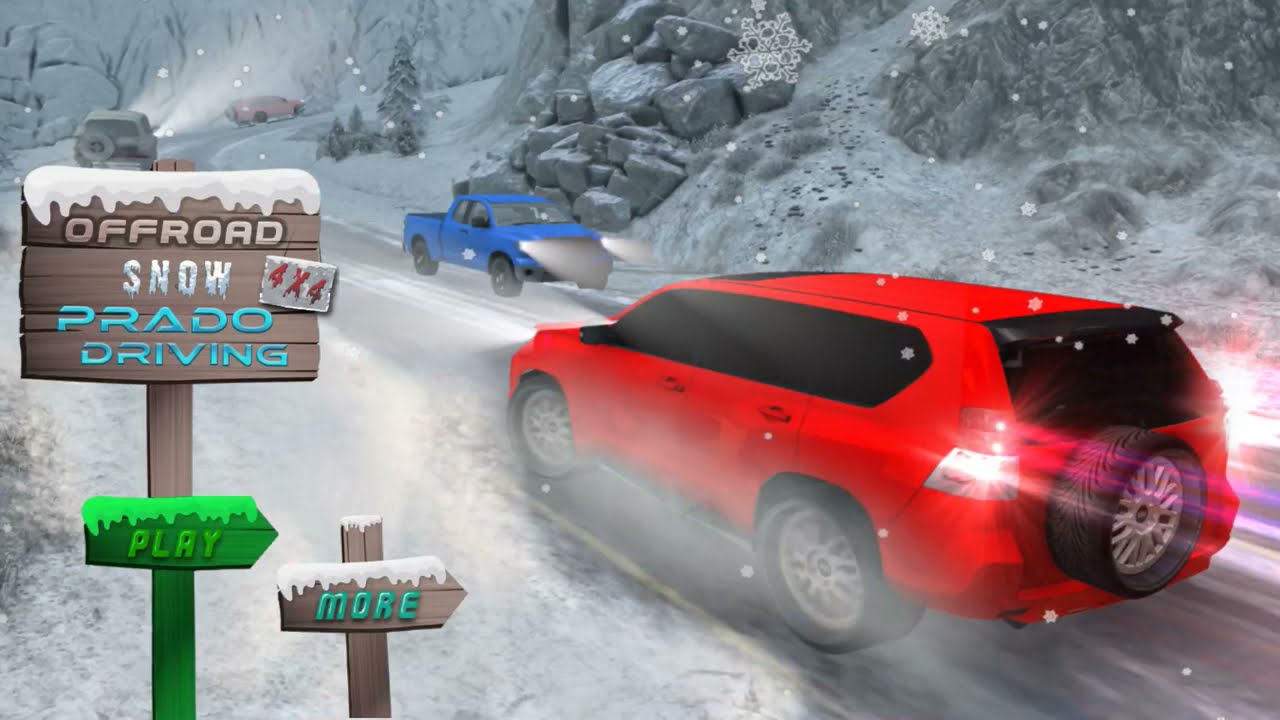 Prado Snow Driving Game Simulator 3D   4x4   iOS Android Mobile Gameplay #1