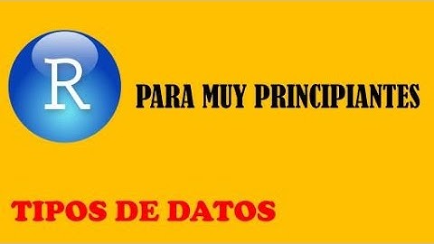 TIPOS DE DATOS EN R - R Project