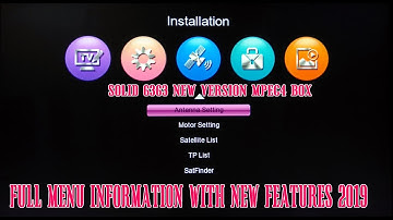 Solid 6363 new version MPEG4 Box full menu information with new features 2019