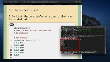How to install ruby under macOS
