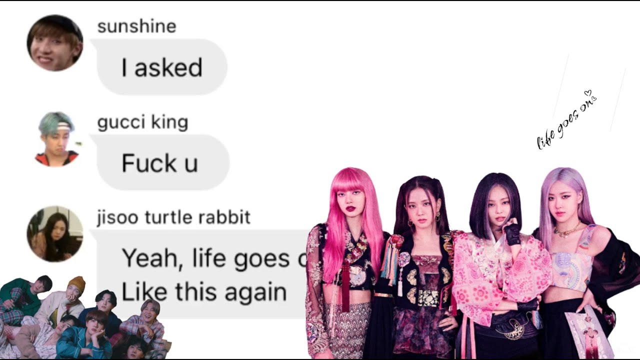BTS Text || Lyrical Park... pt. 2 (ft. Blackpink)