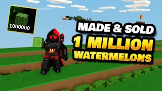 Selling 1M Watermelons in Roblox Islands