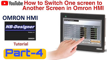 How to Switch One Screen To another Screen in Omron HMI, Take a New Screen in Omron HMI.