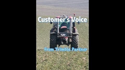 Praise from Trimble users: AG400 Auto Steering System | Customer