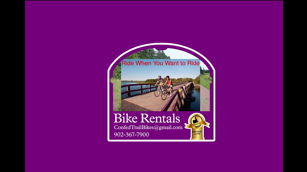 Confederation trail bike rentals YouTube