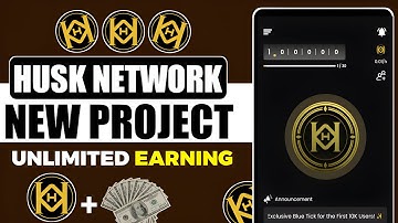 Husk Network New Project | Unlimited Earning App | Earn Crypto for Free in 2025