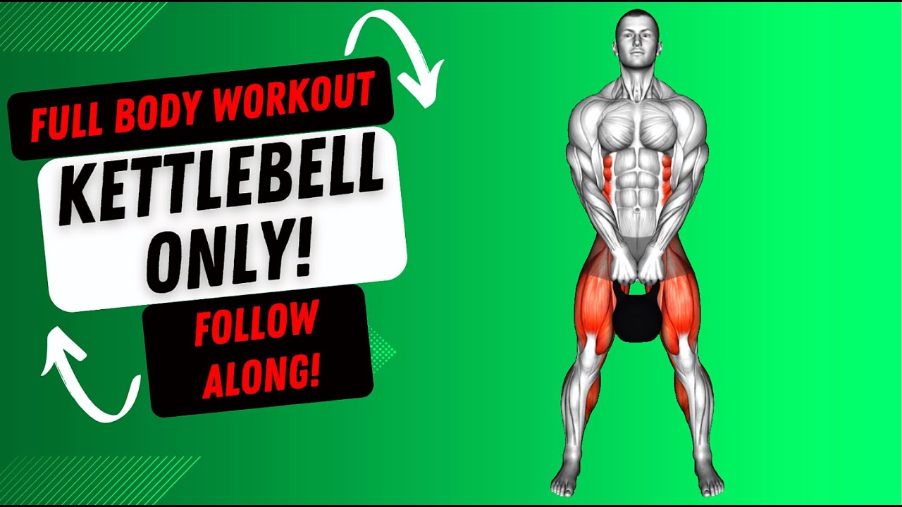 BEST Kettlebell Workout To Build Muscle - (Follow Along) 