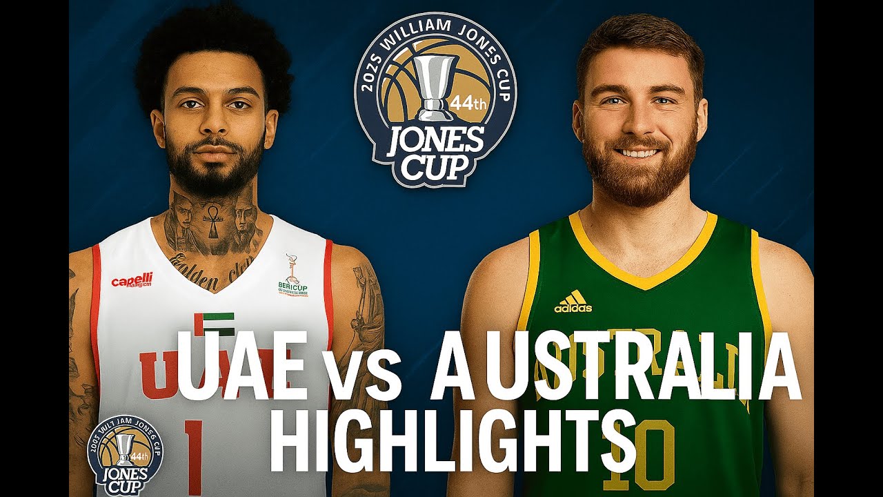 William Jones Cup 2025: UAE vs Australia Full Game Highlights