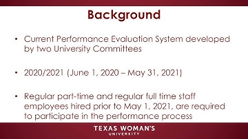 1) Training for Supervisors - Introduction, Background & Timeline