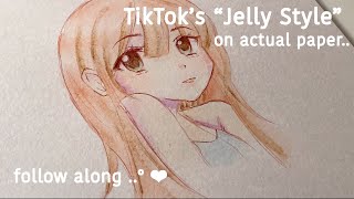How to Draw: Anime Cute Girl | Jelly Art Style | Beginners Tutorial