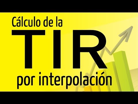 Calculo de la TIR por interpolacion