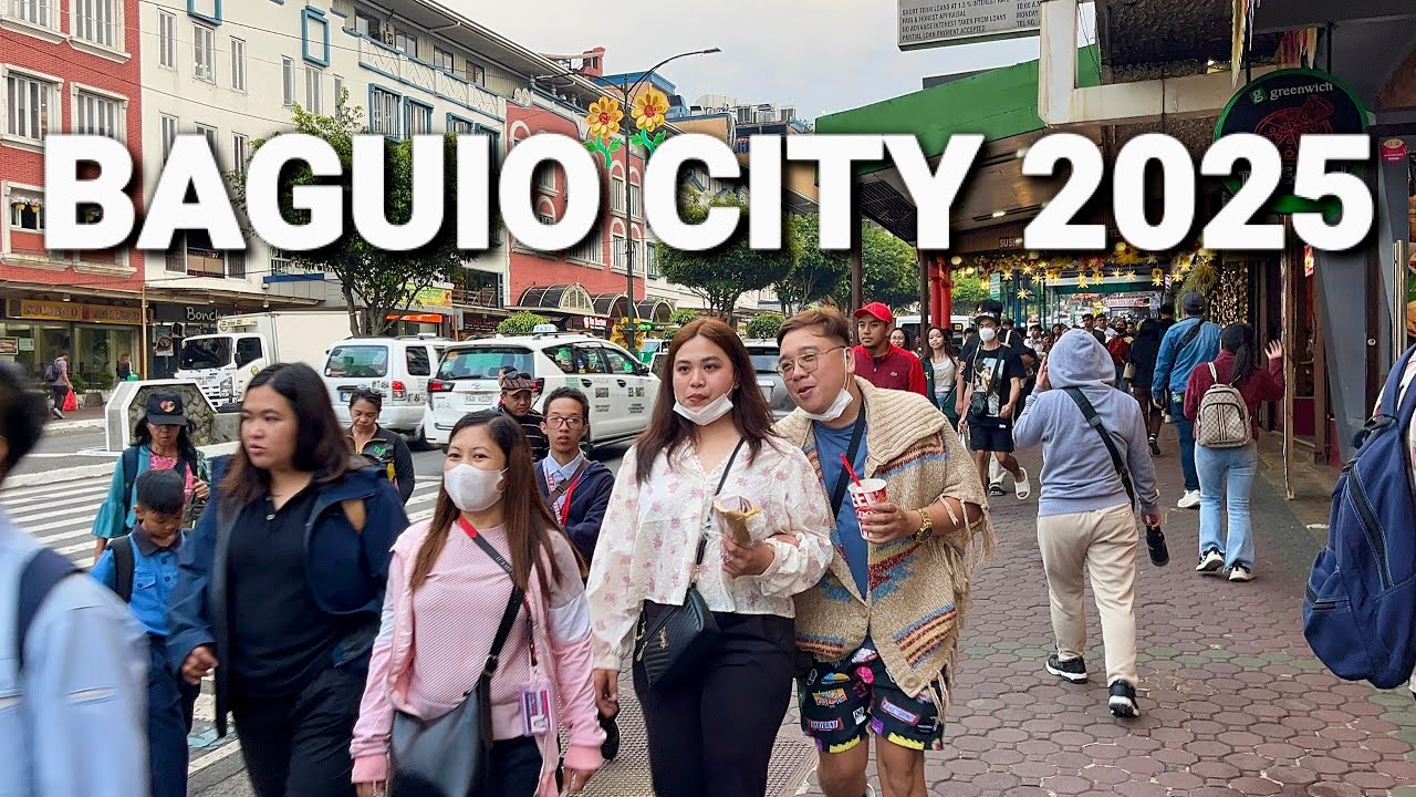 Baguio, Philippines 🇵🇭 Walking Tour in 2025 | Panagbenga Festival Month Vibes & Foggy Scenes!