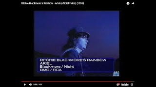 Miniatura de vídeo de "Ritchie Blackmore´s Rainbow - Ariel (official video) (1995)"
