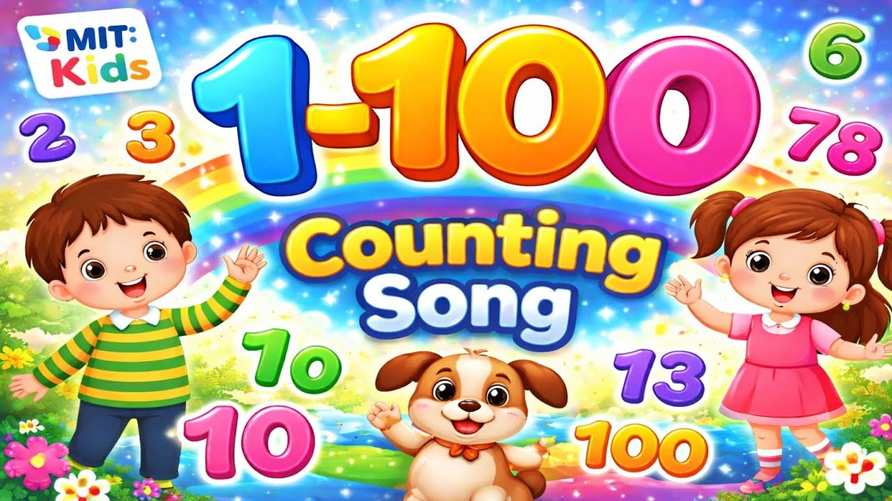 1-100 Counting Song for Kids 🎵 | Learn to Count 1 to 100 in English ...
