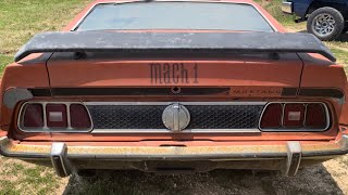 1973 Mustang Mach 1 barn find *RESCUED* after 30 YEARS!!!!