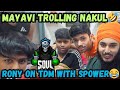 Rony on 1v1 tdm with spowerjoker  rony full mastimayavi trolling nakul