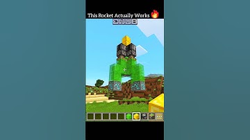 I Built a Rocket in Minecraft!🤯🔥 #equipou #minecraft